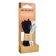 SEW Hat Elastic, 6m White, 4m Black
